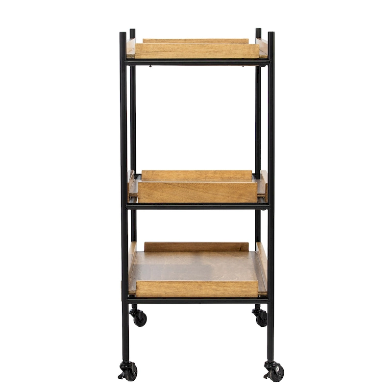 SEI Furniture Livingston Rolling Bar Cart