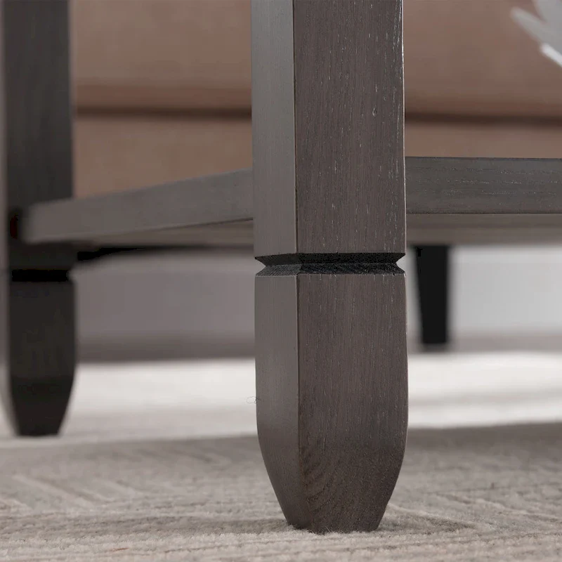 Leick Home Rustic Slate One Shelf Coffee Table