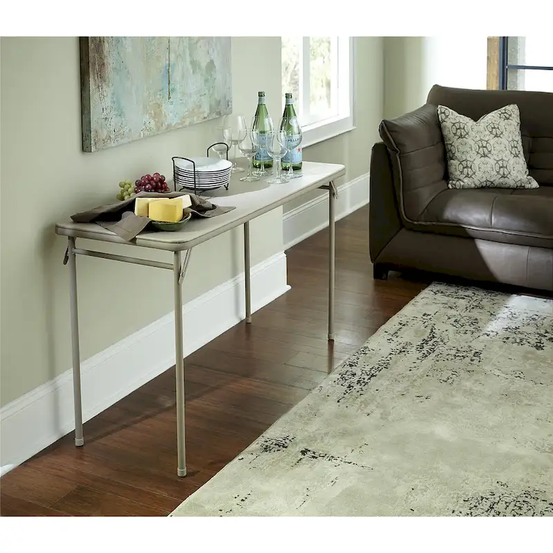 COSCO 20 x 48 Vinyl Top Folding Table