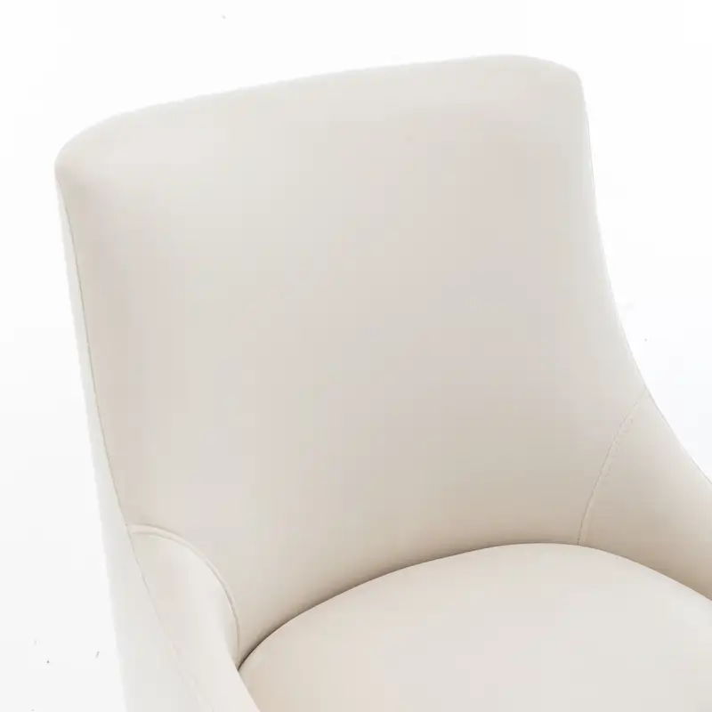 SEYNAR Velvet Upholstered Dining Chair Set of 4, Modern Glam Armless Side Chair