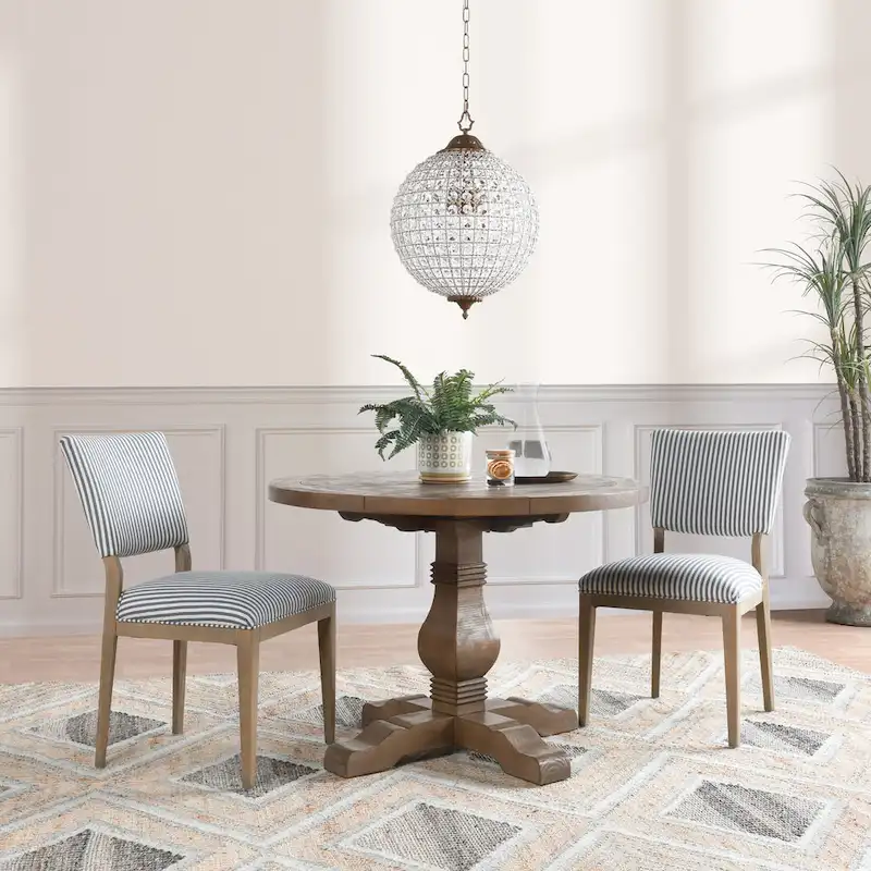 Classic Home Phillip Upholstered Dining Chair (Set of 2)