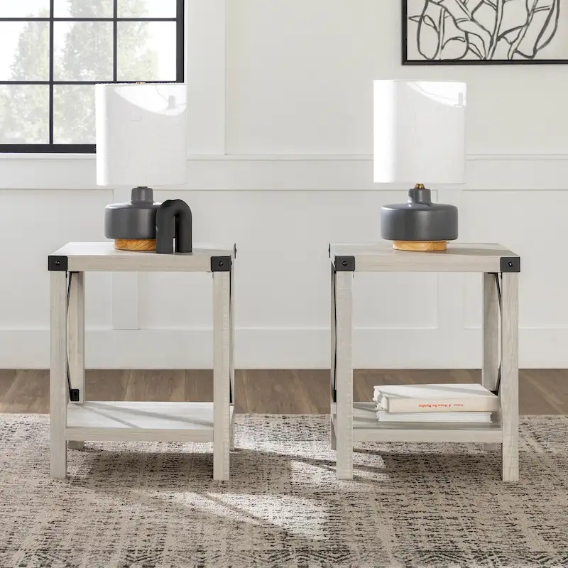 Middlebrook Kujawa 18-inch X-side Accent Table (Set of 2)