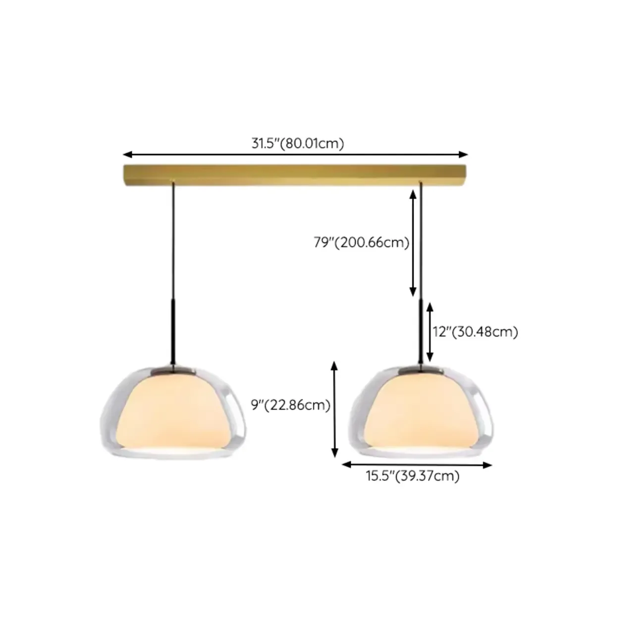 Elegant Designer LED Milk Glass Jelly Pendant Light