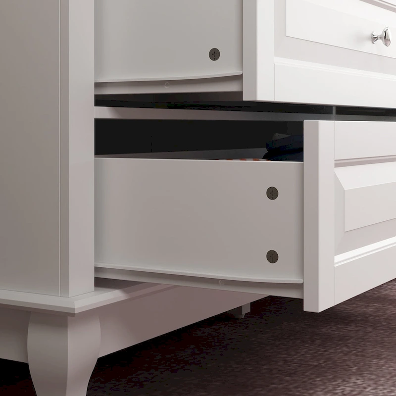 55.1W 9-Drawer Dresser: Spacious and Sleek Design Chest Lacquer