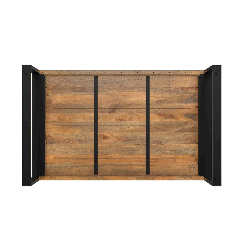 66 x 40 Inch Rectangle Modern Industrial Dining Table