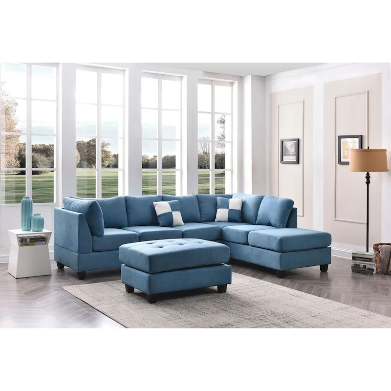 Gallant Microsuede Sectional Sofa