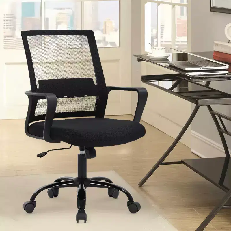 BestMassage Office Chair Mesh Computer Chair Task Chair with Lumbar Support & 360 Swivel Home Office Swivel Chair Modern Desk Chair