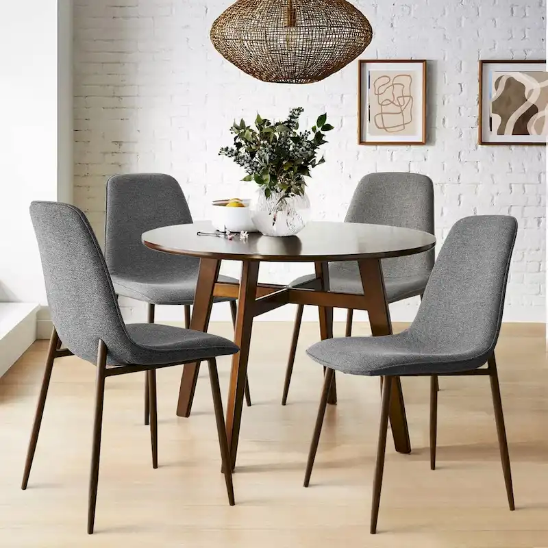 Modern Solid Back Side Dining Chair(Set of 4)