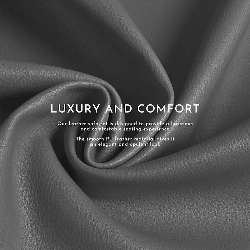 Manual Reclining 3-Piece Living Room Sofa Set - Sofa with Dropdown Table, Loveseat with Console, and Recliner