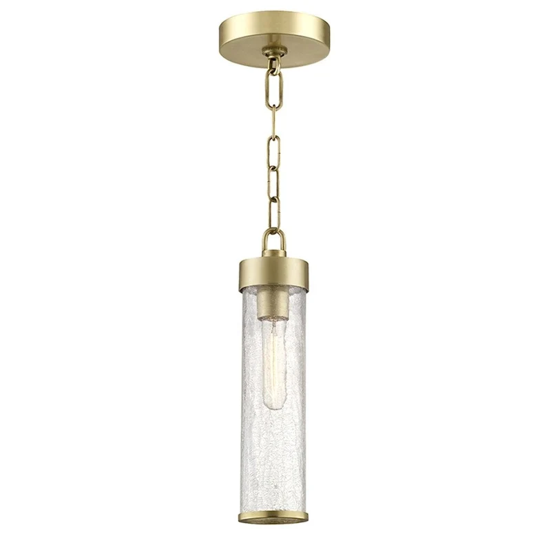 Hudson Valley Soriano 1-light Aged Brass Pendant