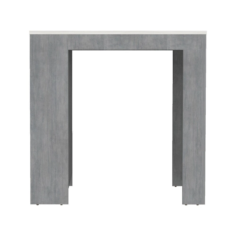 Kitchen Island Doyle, Kitchen, Concrete Gray / Ibiza Marble,High quality and durable