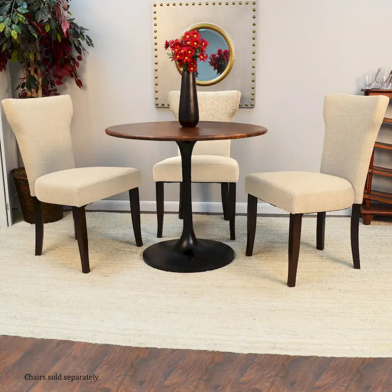Carolina Living Alden Wood Top 36  Round Dining Table