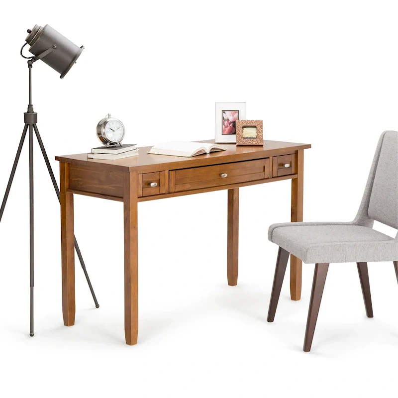 Solid wood transition style desk