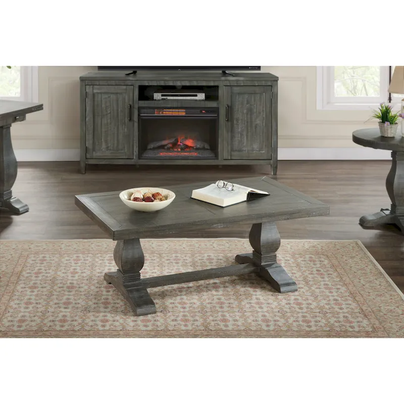 Napa 50 Solid Wood Pedestal Coffee Table