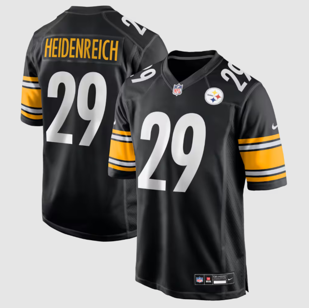 Pittsburgh Steelers Eli Heidenreich Black Team Jersey