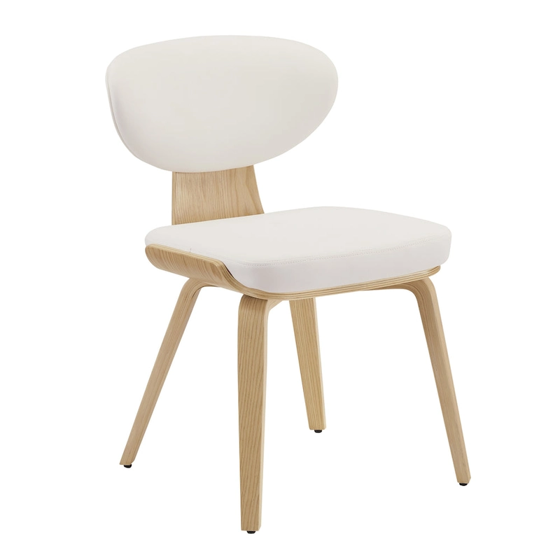 Art Leon Wood and PU Leather Dining Chair (Set of 2).