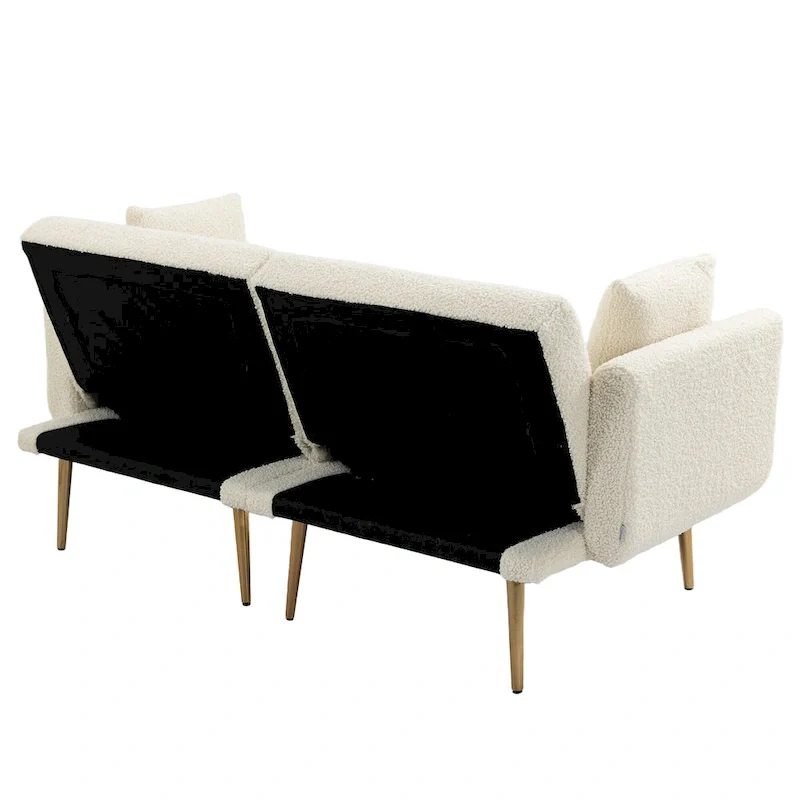 Linen Modular Sofa Section Armless Accent Chair