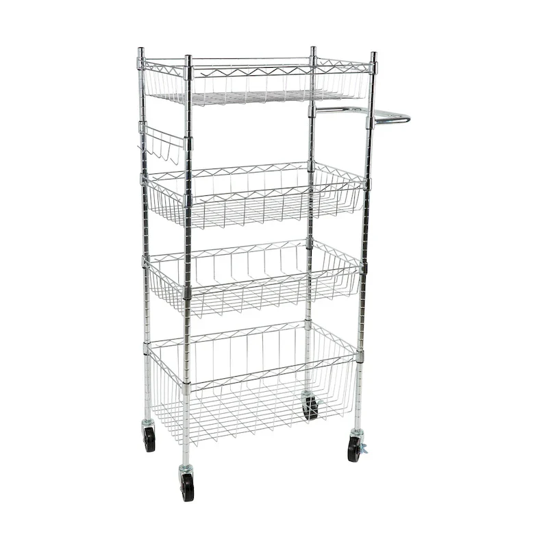 4 Tier Utility Cart - 23.62 x 17.78 x 47.24