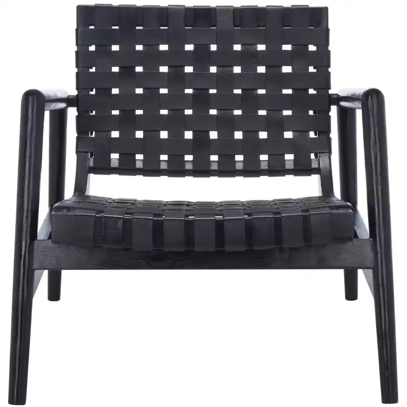 Bellona Leather Woven Accent Chair - ACH1004 - Safavieh