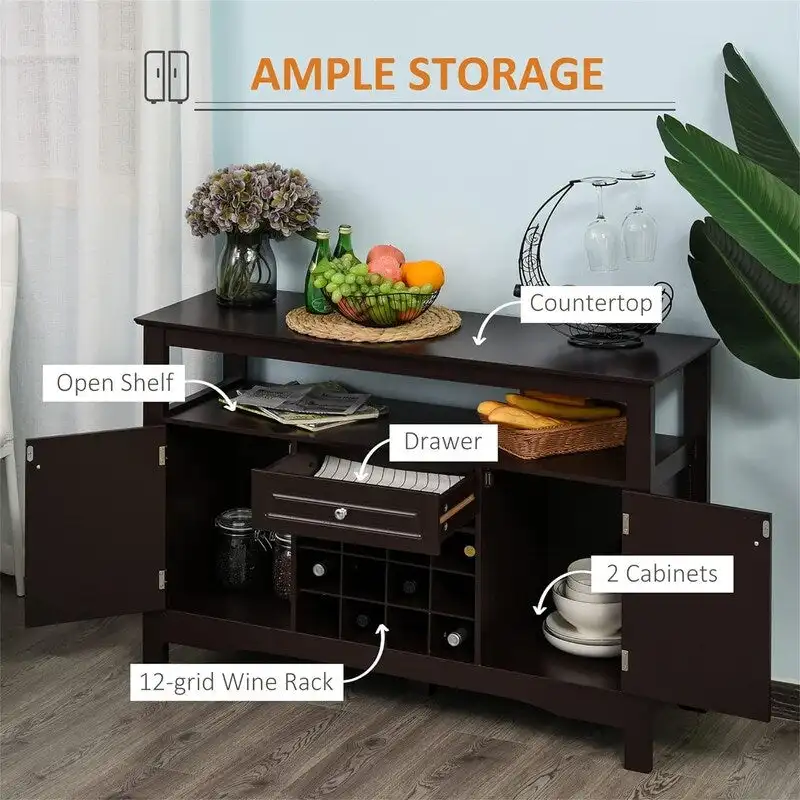 Coffee Bar Cabinet - 15.75 D x 45.75 W x 32.5 H