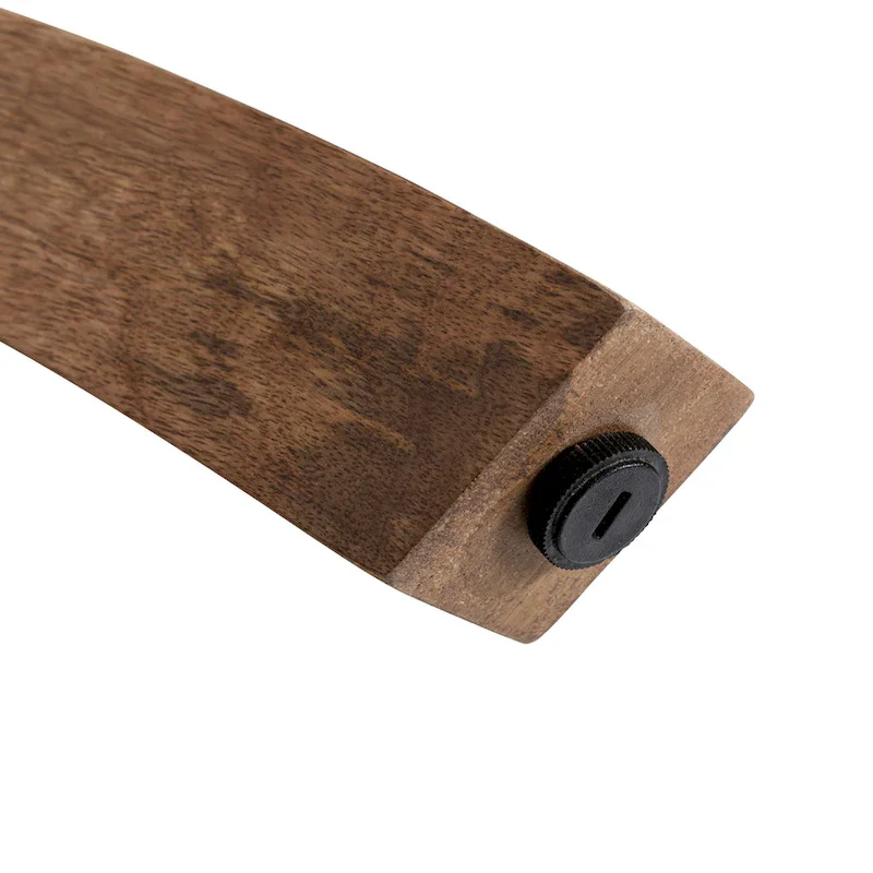 Natural Wood Round Side Table - Midcentury Modern Style