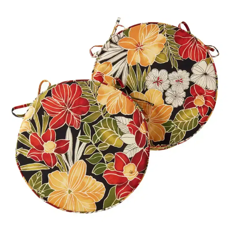 Kensington Garden 2pc 18 Round Outdoor Chair Pad
