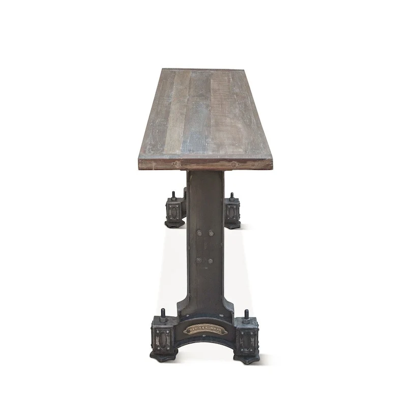 Sterling Cast Iron Table with Reclaimed Teak Top