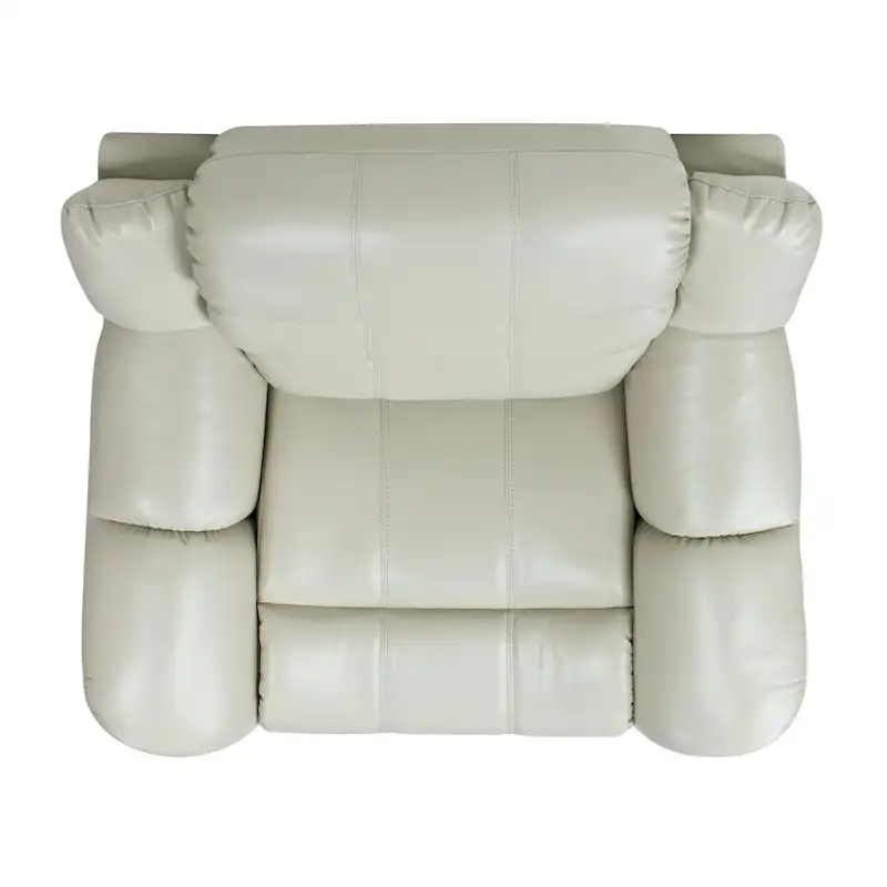 Rover 41.5 Faux Leather Manual Swivel Glider Recliner