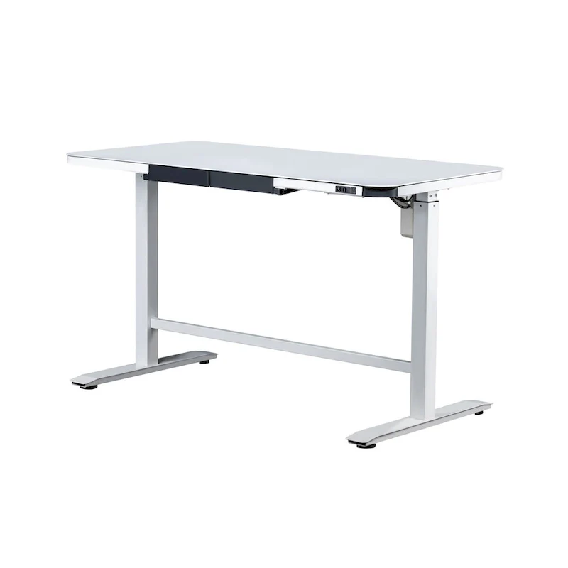 Glasstop Desk white