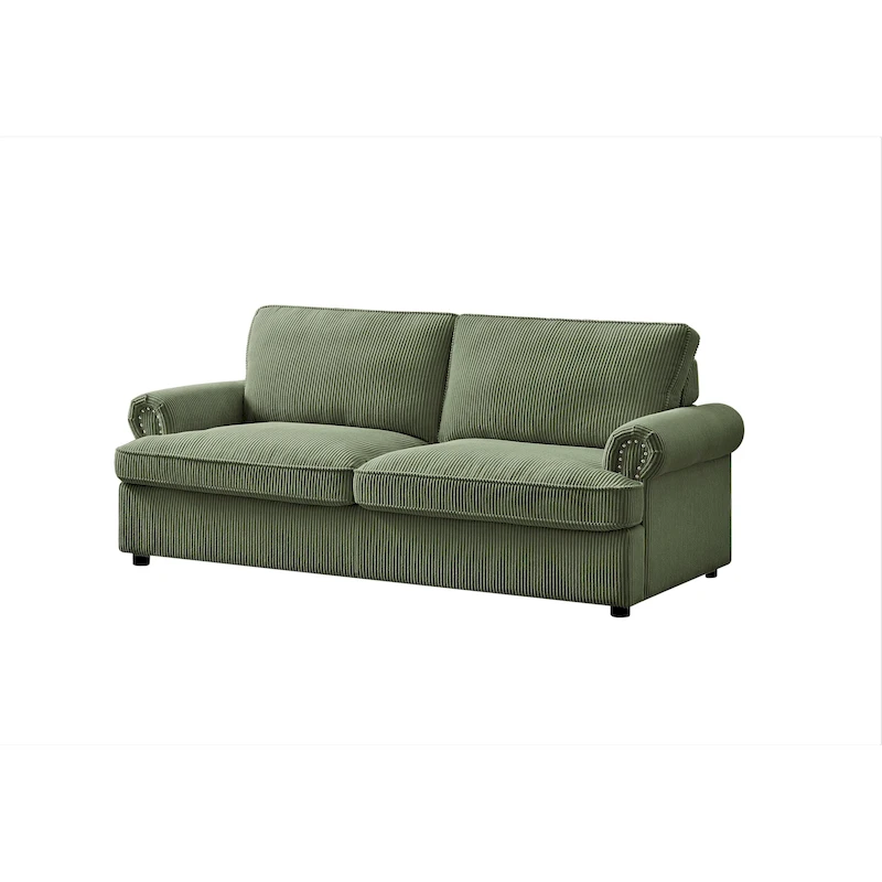 Viviana 76 inch Polyester Round Arm Sleeper Sofa