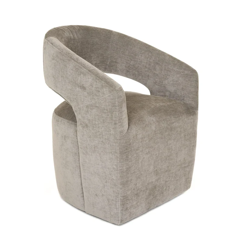 Angie Modern Grey Fabric Dining Chair