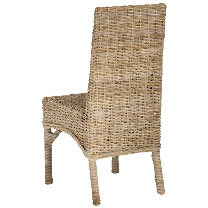 SAFAVIEH Karyl Unfinished Natural Wicker Dining Chair (Set of 2) - 18.5 x 18.5 x 38.1 - 19Wx19Dx38H