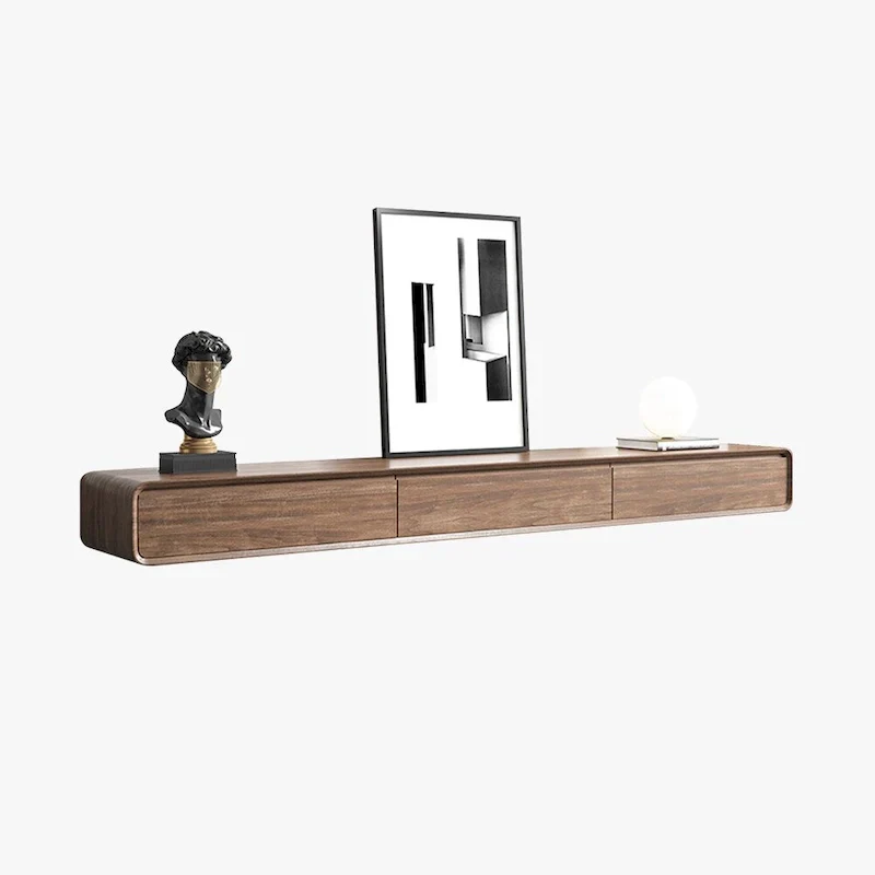 Wall-Mounted Floating TV Stand with Storage
