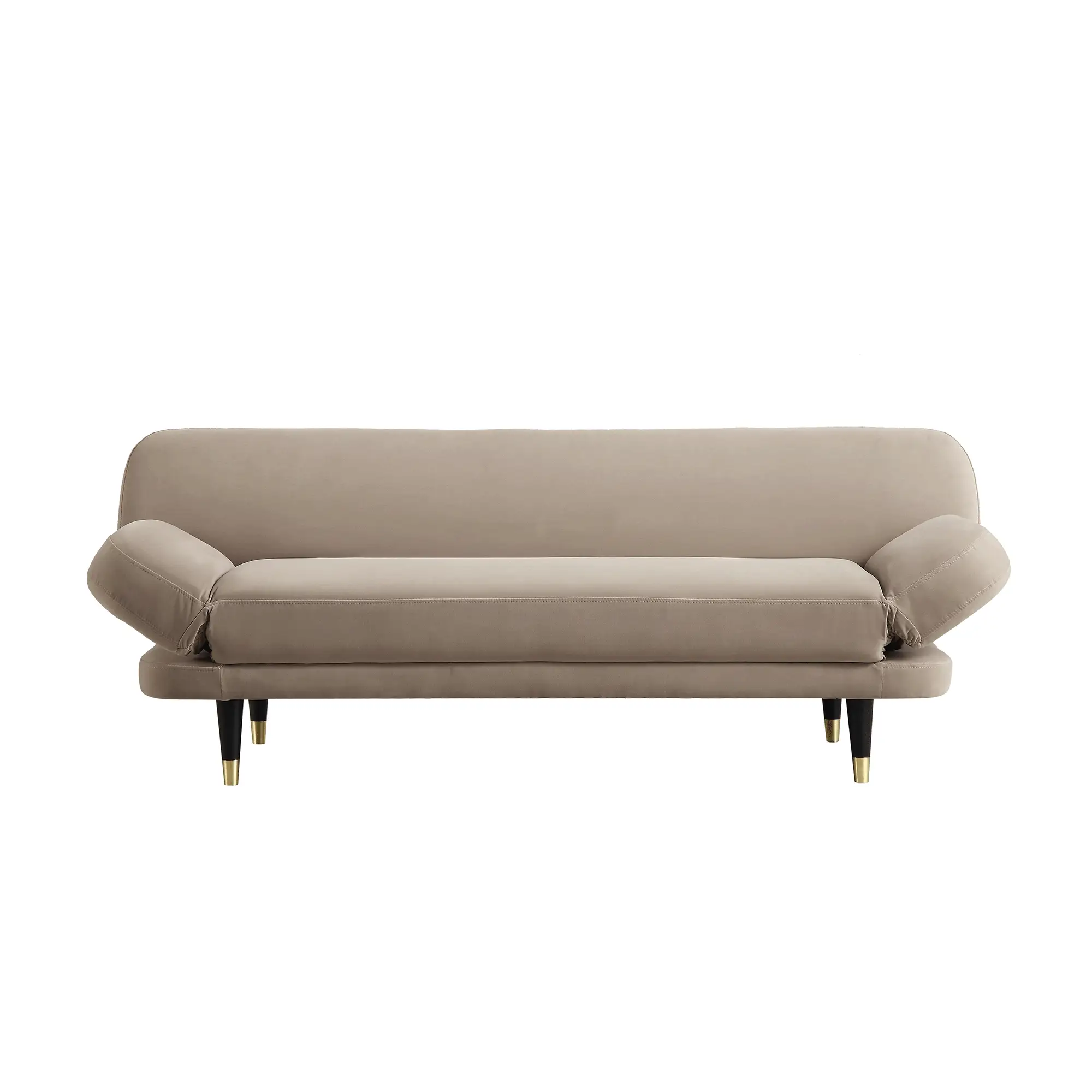 Mink Velvet 2-Seater Sofa Bed Converts to 35