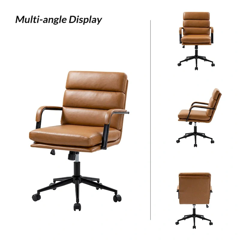 Modern Task Faux Leather Chair with Tilt Lock and Center Tilt by