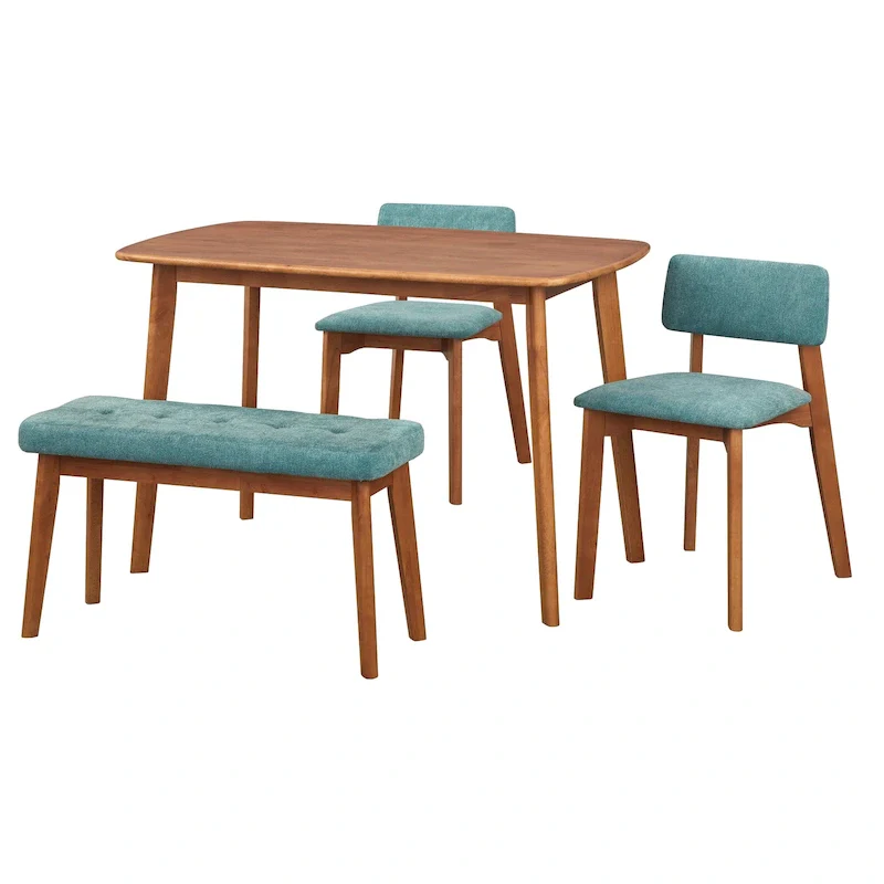 Simple Living 4-Piece Nettie Solid Wood Dining Set