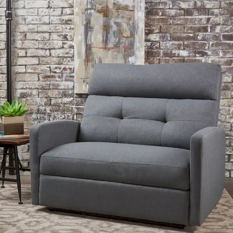 Fabric 2-Seater Recliner Club Chair