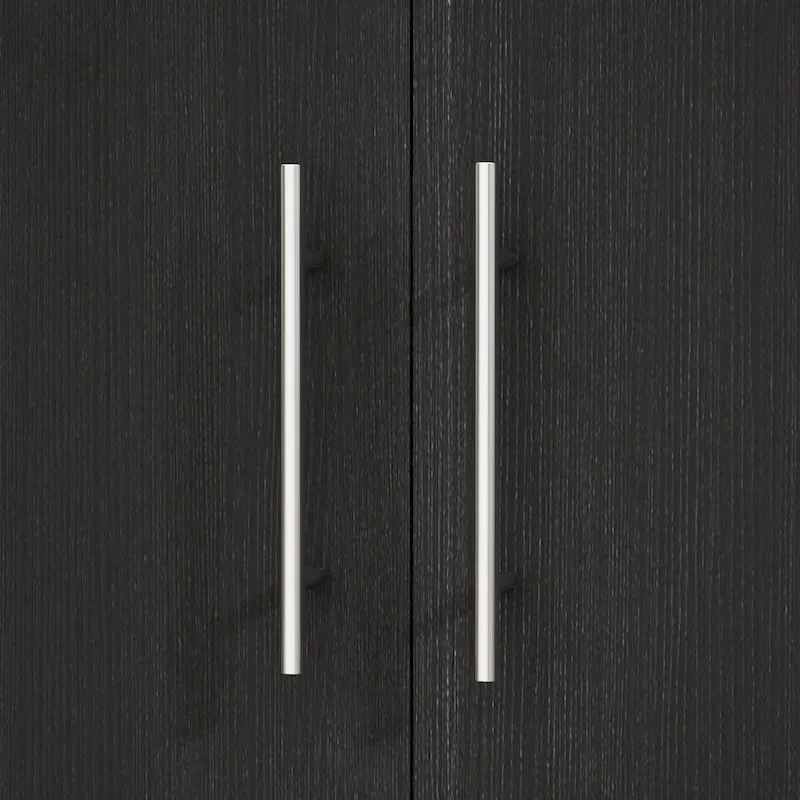 31.5W x 66.9H Wardrobe Armoire Cloest with Drawer In Black,White