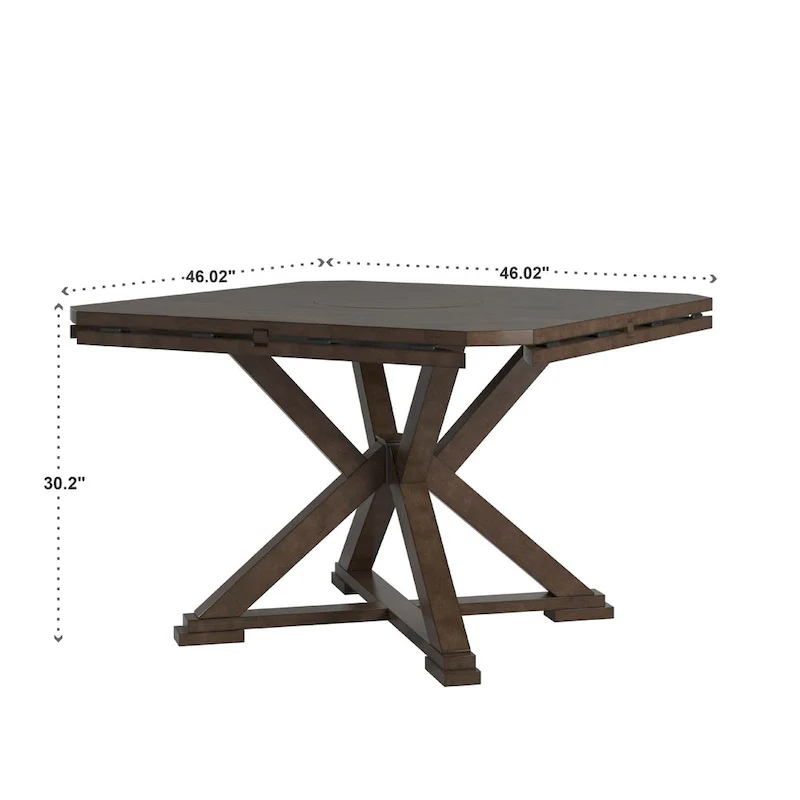 Garrison Espresso Convertible Dining Table