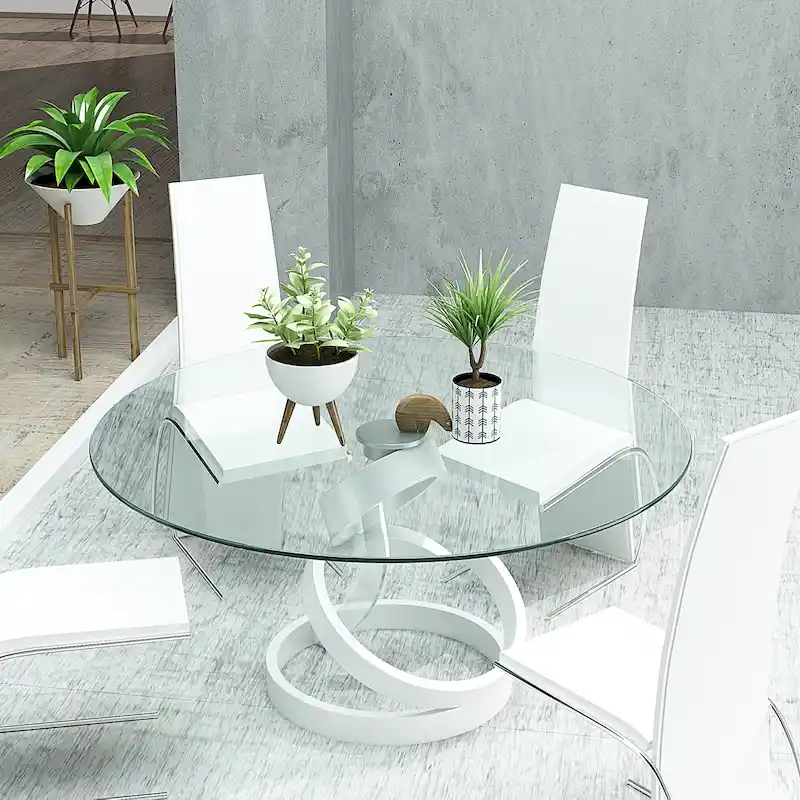30-inch Round Tempered Glass Table -Table Top Only - 30.00 x 30.00 x 0.24