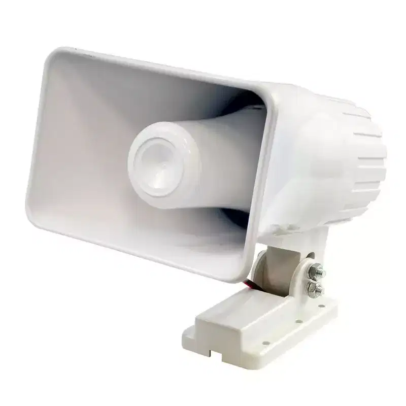 Pyle 6 Portable PA Horn Speaker with Adjustable Bracket & Clear Sound (PHSP4) - White