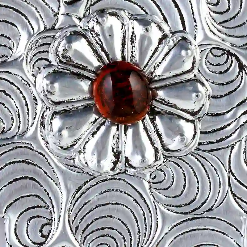 Novica Handmade Heavens Clouds Aluminum Repousse Cross