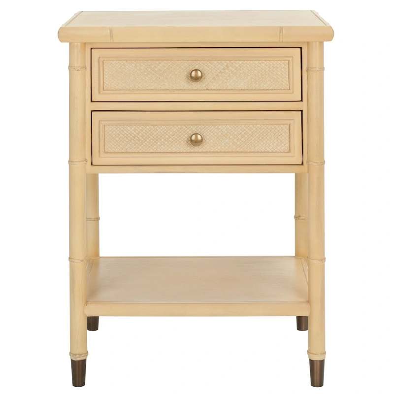 SAFAVIEH Dessa 2-Drawer 1-Shelf Accent Table. - 21