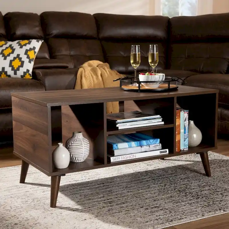 Carson Carrington Ugglekull Walnut Finished Coffee Table