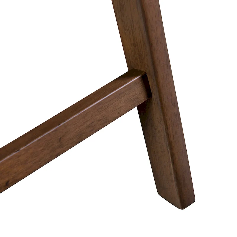 Furniture of America Shaw Mid-century Boucle Wood Dining Chairs (Set of 2)