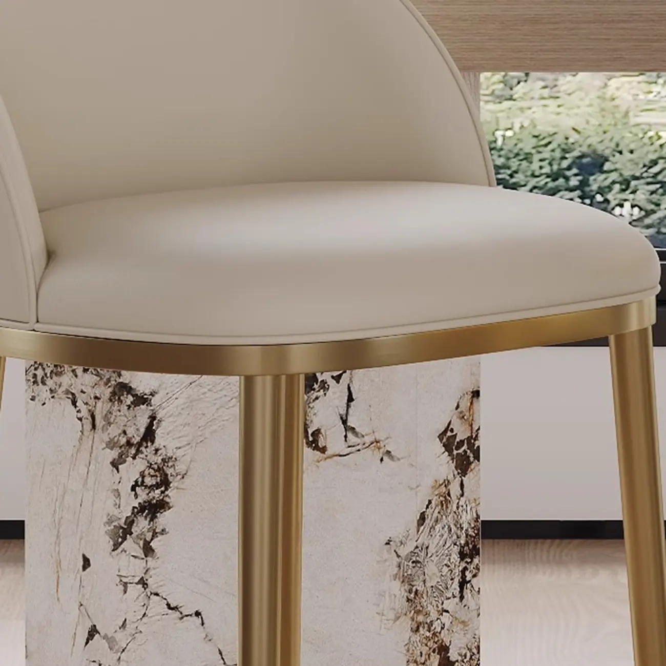 Mid Century Modern Leather Bar Stools Counter Height