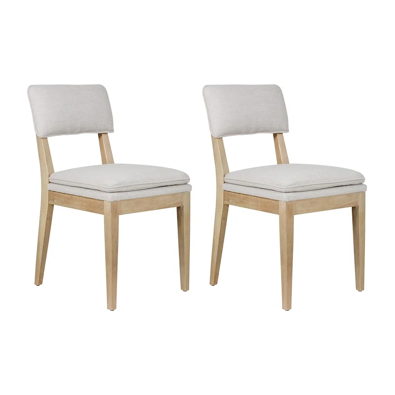 Solid Wood Upholstered Dining Chairs (Set of 2) by East at Main
