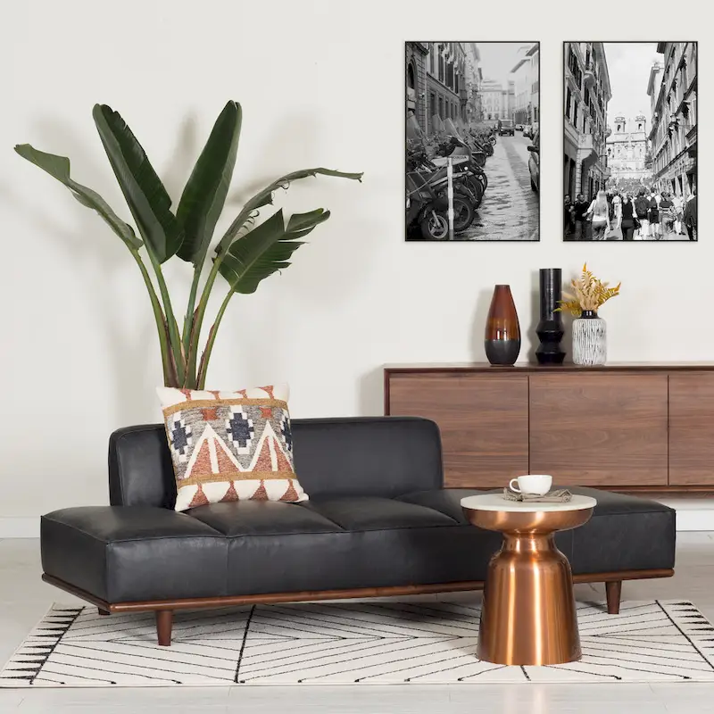 Poly & Bark Jasper Daybed - Full Grain Genuine Italian Leather