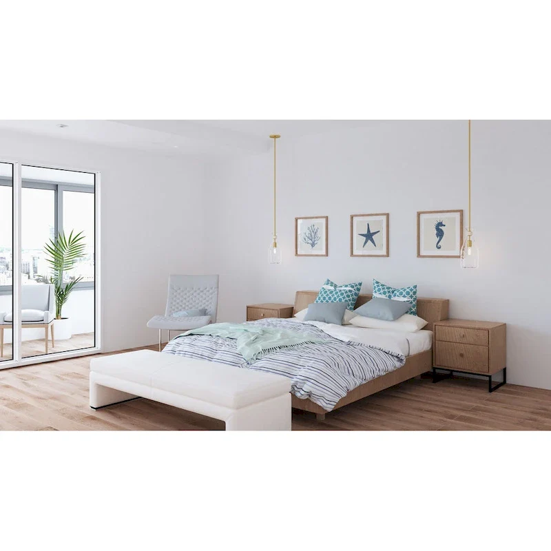 Govada 1-Light Brushed Gold Mini Pendant