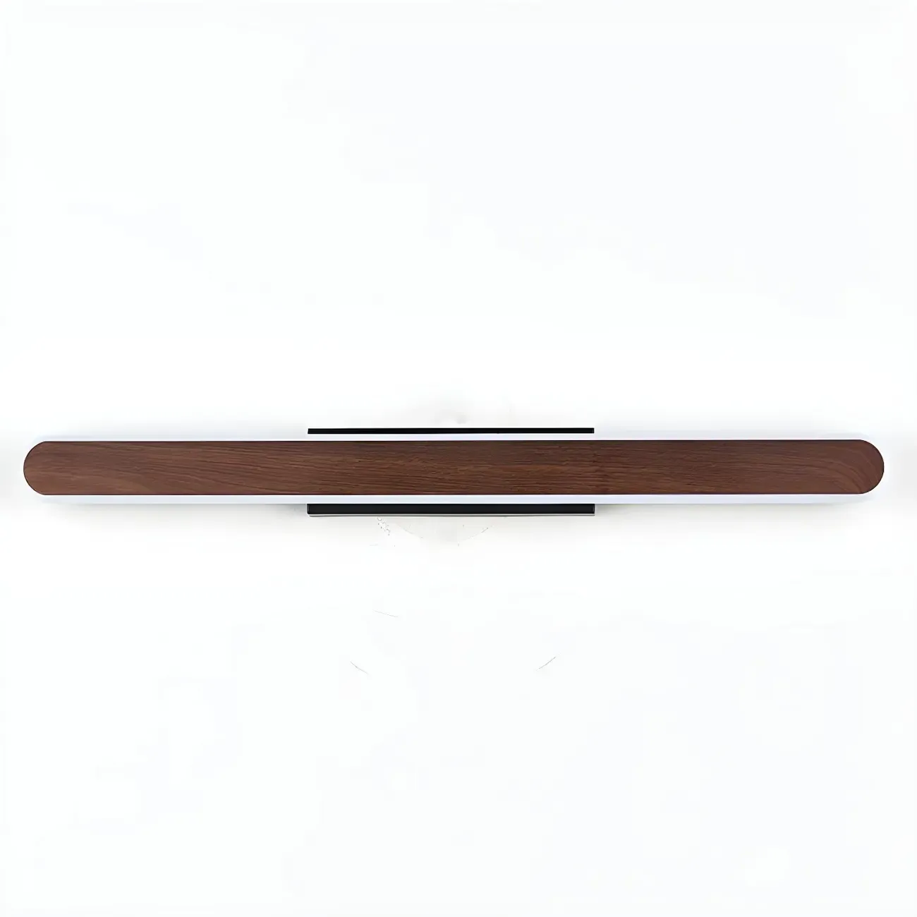 Modish Walnut Oval Acrylic LED Vanity Light